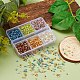 3900Pcs 6 Colors 11/0 Two Cut Round Hole Glass Seed Beads SEED-YW0001-48-6