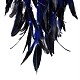 Tela/red tejida de hierro con adornos colgantes de plumas AJEW-B017-15-4