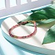 Bracelets de perles de jade de malaisie naturelle (teint) pour femmes ou hommes BJEW-JB07791-02-2