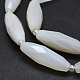 Natürlichen weißen Achat Perlen Stränge G-O179-G01-2-3