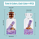 PandaHall Elite 24Pcs 6 Colors Wish Bottle Pendants CRES-PH0023-33-2