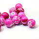 Vaporisez perles peintes rondes acryliques drawbench ACRP-S657-18mm-M-2