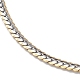 304 collar de cadena de eslabones cubanos de acero inoxidable para hombres y mujeres NJEW-E093-03GP-01-2