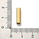 304ステンレス鋼ビーズ  長方形  ゴールドカラー  15x4x4mm  穴：3x3mm STAS-Q316-05E-G-3