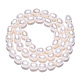Fili di perle di perle d'acqua dolce coltivate naturali PEAR-N012-06V-4
