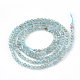 Brins de perles d'apatite transparentes naturelles G-T064-16-2