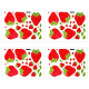 Wasserfeste selbstklebende Erdbeeraufkleber aus PVC DIY-WH0502-31-1