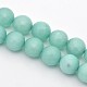 Brins de perles de jade naturelles rondes à facettes teintées G-E302-095-8mm-1-5
