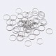 925 открытое кольцо из серебра с родиевым покрытием STER-F036-02P-0.5x6mm-1