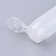 透明化粧品軟質チューブ  プラスチックローションシャンプークリームスクイズ包装チューブ  ネジ蓋フリップキャップ  透明  9.8x2.6cm  容量：約30ミリリットル MRMJ-WH0010-01-30ml-2