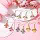 Boucles d'oreilles pendantes en acrylique et alliage EJEW-JE05585-2