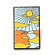 Эмалированная булавка солнце и пустыня JEWB-O005-F03-1