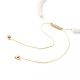 Verstellbare Armbänder aus geflochtenen Perlen aus Nylongarn BJEW-JB06450-10