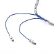 Регулируемые нейлоновые шнур плетеный браслеты из бисера BJEW-JB06024-05-3