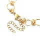 Bracelet chaîne à maillons 304 anneaux en acier inoxydable BJEW-TA00334-03-4