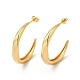 Boucles d'oreilles à anneau torsadé en laiton plaqué en rack pour femmes EJEW-P221-49G-1
