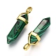 Synthetic Malachite Double Terminated Pointed Pendants G-G902-C10-2