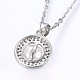 304 Stainless Steel Pendant Necklaces NJEW-H486-16P-2