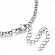 (vente d'usine de fêtes de bijoux) colliers pendentifs en alliage de zinc NJEW-N047-001-RS-4