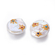 Perlas naturales abalorios de agua dulce cultivadas PEAR-F015-44-2