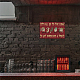ヴィンテージメタルブリキサイン  バーの鉄の壁の装飾  レストラン  カフェパブ  長方形  フード模様  300x200x0.5mm AJEW-WH0189-106-7