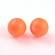 Half Drilled Frosted Round Shell Pearl Beads fit for Ball Stud Earrings BSHE-J010-03-1