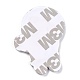 コンピューター化された刺繡布自己粘着パッチ  パッチにこだわる  マスクと衣装のアクセサリー  アップリケ  クマ  空色  41x29x1.5mm DIY-G031-02D-2