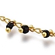 Laiton colliers de perles de verre X-NJEW-JN03135-03-2