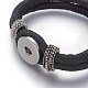 PU Leather Snap Bracelet Making AJEW-R023-01-3