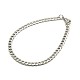 304 Stainless Steel Curb Chain/Twisted Chain Bracelet Making STAS-A028-N121P-1