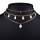 Ожерелья-чокеры из сплава fashewelry из смолы NJEW-TA0001-07-2