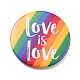 Liebe ist Liebe Regenbogenbrosche aus Eisen JEWB-P009-C04-1