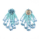Cabochons en perles de verre FIND-T044-07B-2