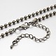 Fabricación de collar de cadena de bolas de hierro MAK-J009-04B-1