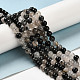 Chapelets de perles en quartz rutile noir naturel G-R446-6mm-37-01-6