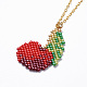 Handmade Japanese Seed Beads Pendant Necklaces NJEW-JN02437-02-2