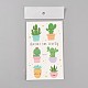 Removable Fake Temporary Water Proof Cartoon Tattoos Paper Stickers, Plant, Colorful, 120~121.5x75mm