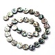 Flat Round Abalone/Paua Shell Beads Strands SSHEL-N007-04-2