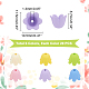 Ph pandahall 120 Uds. tapas de abalorios de flores ACRP-PH0001-11-5