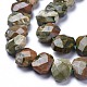 Natural Rhyolite Jasper Beads Strands G-L505-20-3