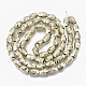 Electroplate Glass Beads Strands EGLA-T018-02-B03-2