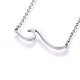 304 Stainless Steel Pendant Necklaces NJEW-H491-17-3