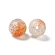Perles en verre craquelé transparentes GLAA-P029-02-2