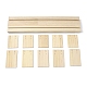 Soportes de tarjeta de exhibición de aretes de madera de 2 ranura EDIS-R027-01B-02-2