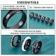 UNICRAFTALE 10Pcs Gunmetal Blank Core Ring Size 12 Stainless Steel Grooved Finger Ring for Inlay Round Empty Ring Blanks with Velvet Pouches for Jewelry Making 22mm STAS-UN0039-22B-5