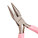 Sunnyclue alicates de punta de aguja de 3.3 pulgada mini alicates de joyería de diy alicates de precisión profesionales suministros de reparación de abalorios para hacer joyas proyectos de hobby rosa PT-SC0001-29-1