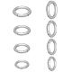 UNICRAFTALE 4pcs 4 Sizes 15/17/18/20mm Spring Gate Rings 304 Stainless Steel Rings O Rings Keychain Ring Round Snap Clasps Metal Spring Gate Rings for Jewelry Making Keyring Buckle STAS-UN0007-24P-4