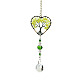 Décorations pendantes en forme de larme/cône en verre TREE-PW0003-08-2