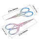 SUNNYCLUE 3.7 Inch Embroidery Needlework Scissors Stainless Steel Embroidery Scissors for Fabric Cutting Dressmaking Beard Nose Trimming TOOL-SC0001-02-2