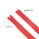 BENECREAT 36PCS 25cm Plastic Nylon Zippers with Ring Pulls Close End Resin Zippers for DIY Sewing Craft Bag Garment FIND-BC0001-18-6